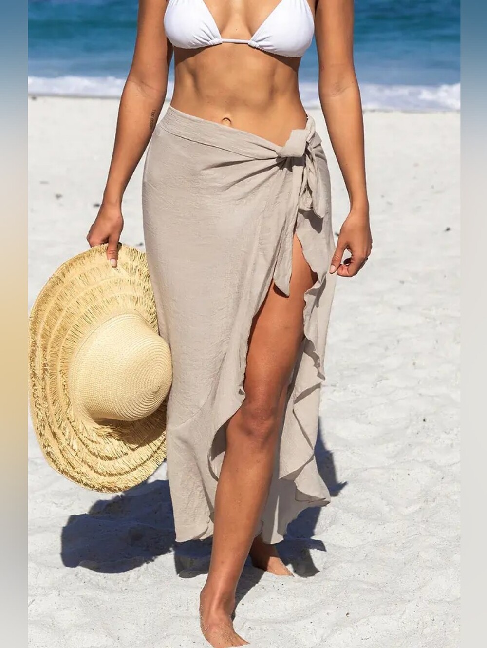 🌞 HOST PICK 🌞 Flowy Midi Tie Sarong 💥 BRAND NEW 💥 - Picture 3 of 4